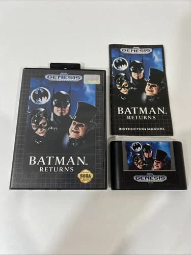 Batman Returns (Sega Genesis, 1992) Complete CIB w/Manual