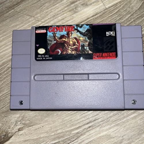 Gemfire (Super Nintendo SNES, 1992) Authentic. Working.
