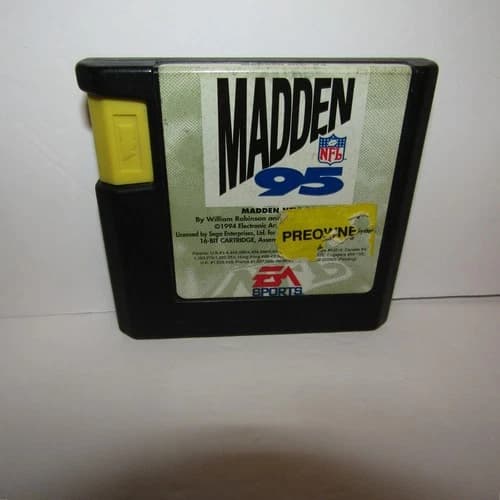 Madden NFL '95 1995 Sega Genesis Football Video Game Cartridge Only Tested