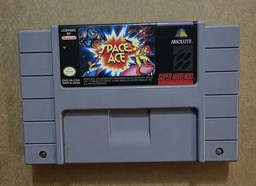 Space Ace (Super Nintendo, SNES, 1993) Cartridge Tested