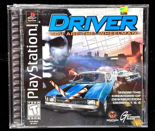 Sony Playstation 1 PS1 DRIVER You Are The Wheelman Complete w/ Registration Card