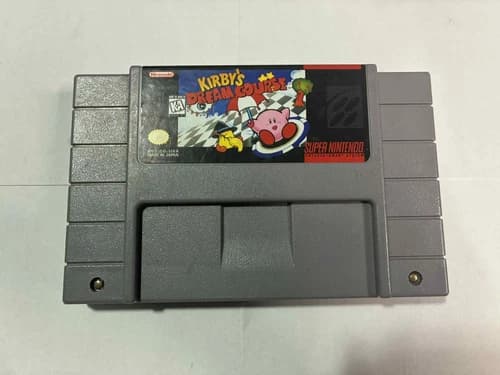Super Nintendo Kirby's dream course SNES cartridge 1994