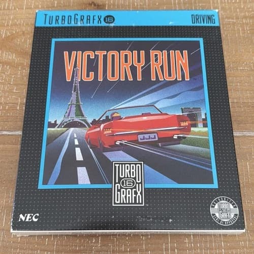 Turbo Grafx 16 Victory Run 1988 TurboGrafx-16 CIB Complete. Tested/Works.