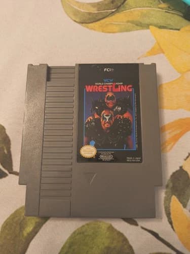WCW World Championship Wrestling (Nintendo NES) Authentic Tested & works