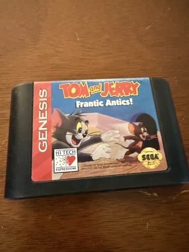 Tom and Jerry: Frantic Antics Sega Genesis Cartridge (Tested/Working)
