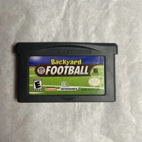 Backyard Football Nintendo Game Boy Advance NFL Cartridge Only Tested