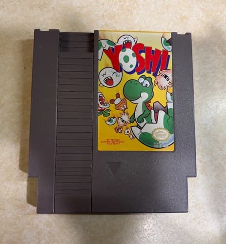 Yoshi (Nintendo NES, 1992) Authentic, Working, Game Cartridge Only