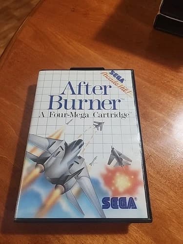 After Burner Sega Master System COMPLETE CIB Box manual game