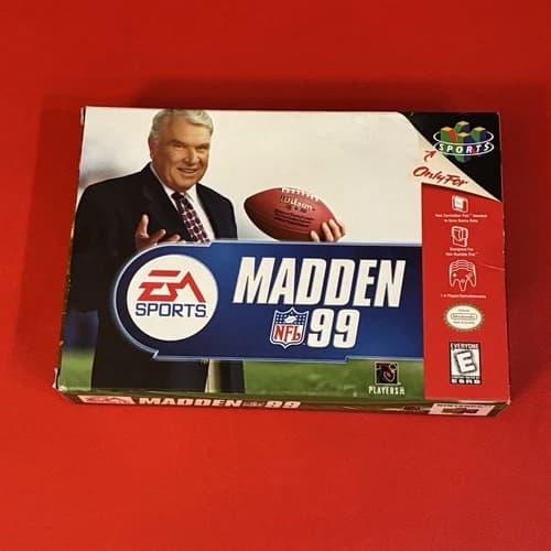Madden NFL 99 N64 Complete In Box CIB (Nintendo 64) EXCELLENT - CLEAN!