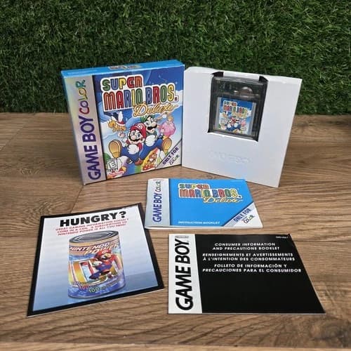 Nintendo Gameboy Color Game Super Mario Bros. Deluxe CIB Complete In Box