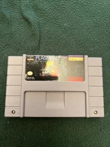 Flashback: The Quest for Identity Super Nintendo SNES Authentic Game Cartridge
