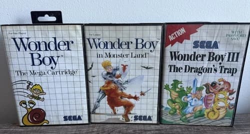 Wonder Boy in Monster Land, The Dragon Trap Sega Master System Wonder Boy 1 2 3