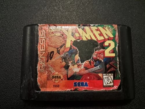 X-Men 2 II The Clone Wars Sega Genesis Vintage classic original Game Cartridge