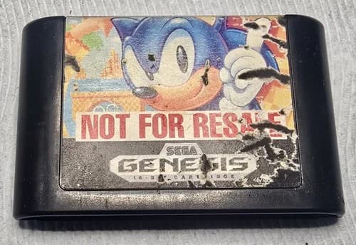 Sonic the Hedgehog (Sega Genesis, 1991) Not For Resale Version!