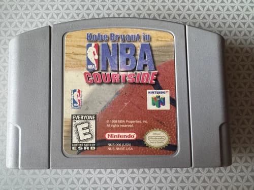 Kobe Bryant in NBA Courtside (Nintendo 64, 1998) Cleaned Tested Authentic N64