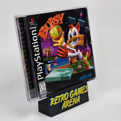 💿REFURBISHED Bubsy 3D (PlayStation 1 PS1) CIB COMPLETE💿