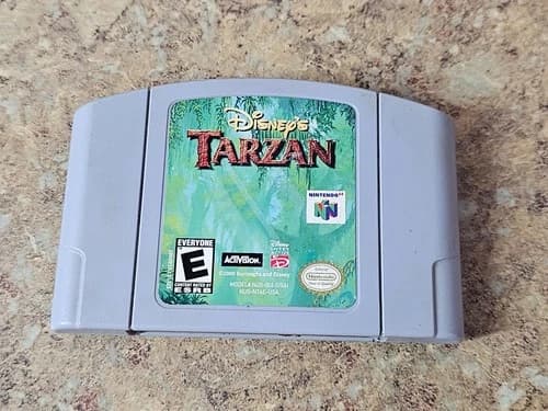 Disney's Tarzan (Nintendo 64 N64) Authentic Cartridge Only Tested Works