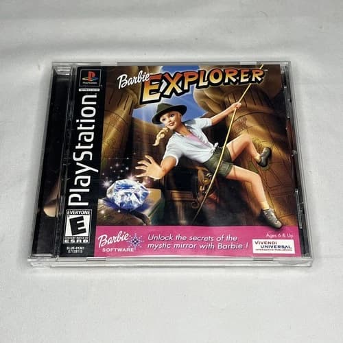 Barbie Explorer (Sony PlayStation 1, 2001) Complete CIB Excellent