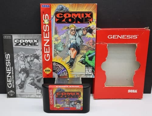 Comix Zone Sega Genesis 1995 CIB Tested Cleaned