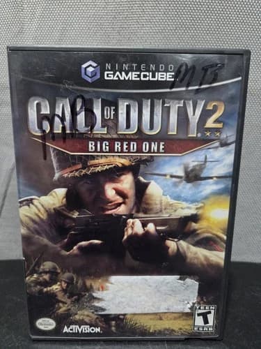 Call of Duty 2: Big Red One (Nintendo GameCube, 2005) Disc, Manual, Case CIB