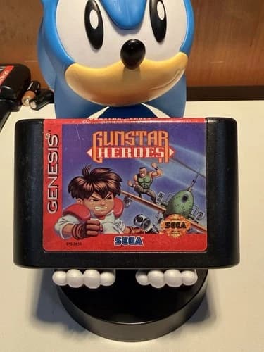 Gunstar Heroes (Sega Genesis, 1993) Authentic Cart Only Tested Works Great