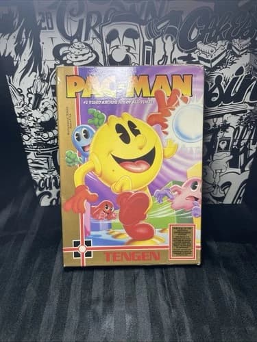 Pac-Man TENGEN Version Nintendo Entertainment System COMPLETE W/ REG Card