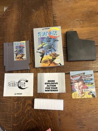 Super C Nintendo Complete CIB NES With Box, Manual And Inserts