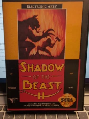 Shadow Of the Beast 2-Sega Genesis Video Game Cartridge.