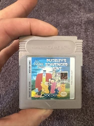 Addams Family: Pugsley's Scavenger Hunt - Nintendo GAME BOY Authentic Working