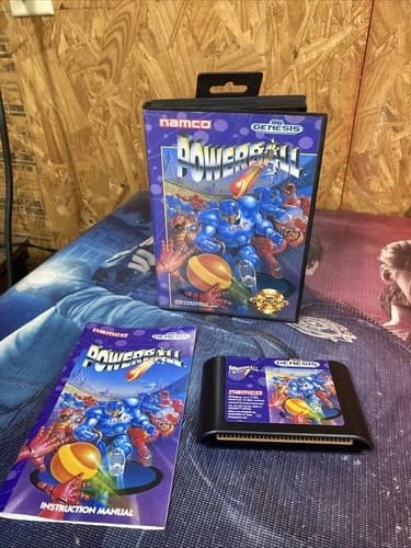 Powerball Sega Genesis, Tested & Working, Complete With Manual, Box, & Cartridge