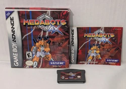 Medabots AX: Metabee Ver. (Nintendo Game Boy Advance, 2002) GBA Complete CIB