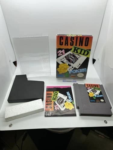 Casino Kid (Nintendo Entertainment System NES, 1989) NES CIB Complete In Box