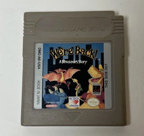 Were Back! A Dinosaur’s Story Nintendo Game Boy Tested Authentic