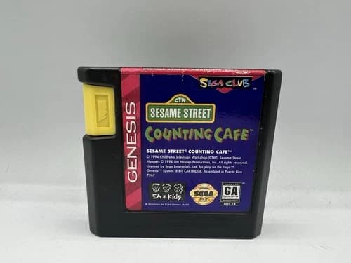 Sesame Street Counting Cafe Sega Genesis Cartridge Only