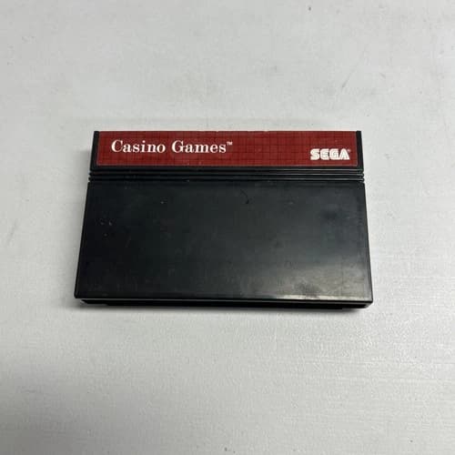 Casino Games (Sega Master, 1989)