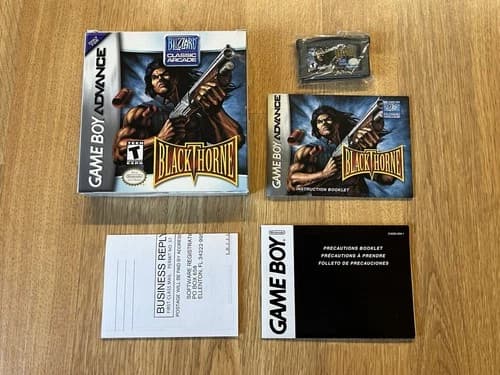 Blackthorne Gameboy Advance CIB Cart Box Manual Inserts Reg Card