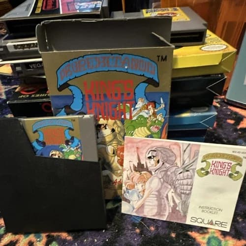 Nintendo King's Knight NES Square Game Box Manual Included Action Adventure