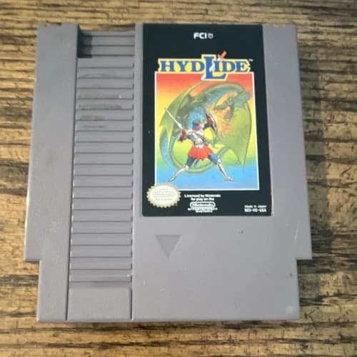 FCI Hydlide Nintendo NES Game Cartridge 1985 NTSC-U/C US/Canada
