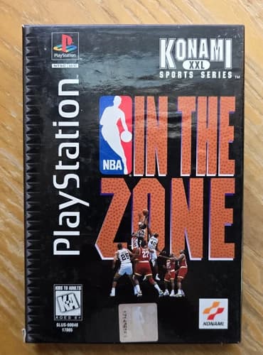 Sony PlayStation 1 PS1 Konami NBA In The Zone CIB Long Box 1996 Tested