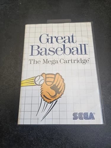 Great Baseball (Sega Master System SMS, 1987) CIB Case+Manual+Game
