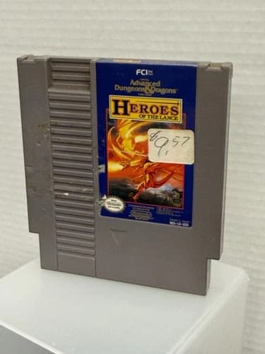 Advanced Dungeons & Dragons Heroes Of The Lance Nintendo NES Game Tested & Works
