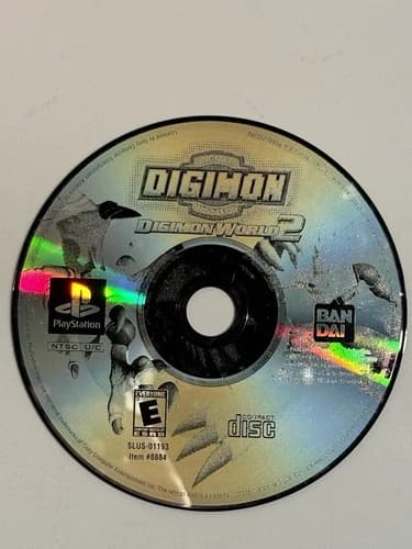 Digimon World 2 (Sony PlayStation 1 PS1/PSX, 2001) Disc Only Rare TESTED