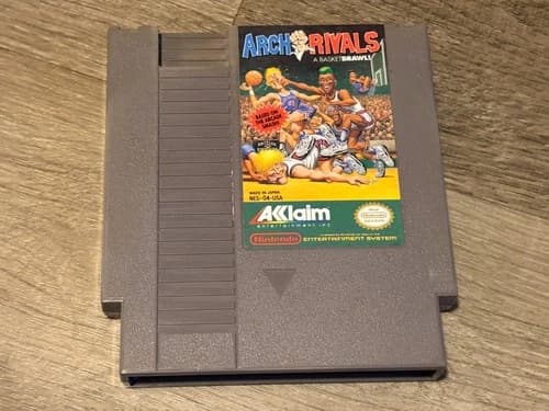 Arch Rivals Nintendo Nes Cleaned & Tested Authentic