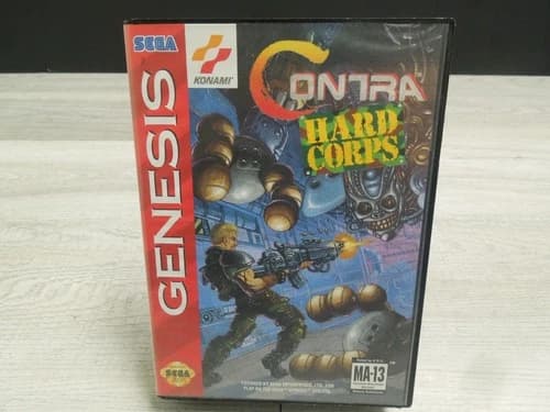 Authentic Contra: Hard Corps 1994 Sega Genesis CIB Complete Video Game Cartridge