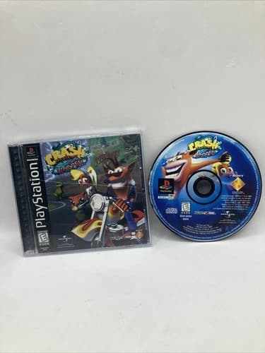 Crash Bandicoot: Warped Sony PlayStation 1 PS1 Black Label, CIB Cleaned Works!