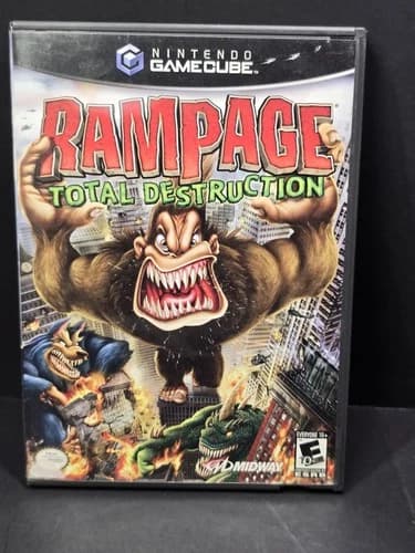 Rampage: Total Destruction (Nintendo GameCube, 2006) CIB Complete - Tested