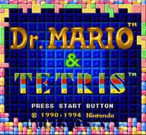 Tetris And Dr. Mario - SNES Super Nintendo Game