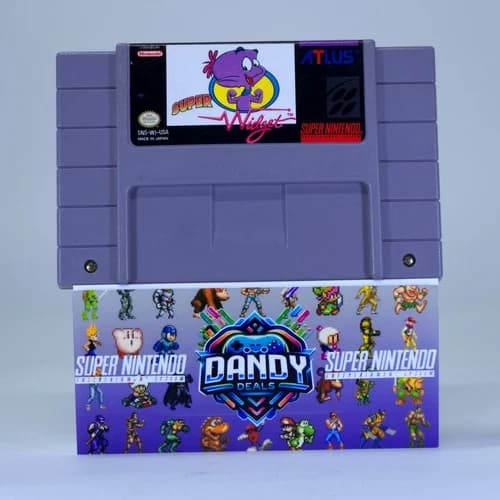 Super Widget SNES Authentic, Tested - Super Nintendo