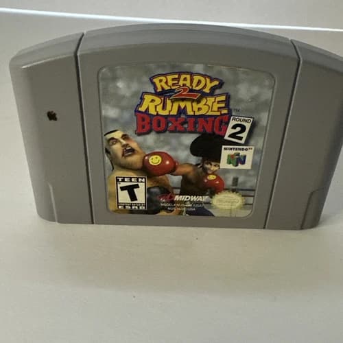 VINTAGE NINTENDO 64 N64 - READY TO RUMBLE BOXING ROUND 2 - GAME CARTRIDGE 2000