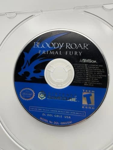 Bloody Roar Primal Fury Nintendo Gamecube CLEAN DISC ONLY - Tested Activision
